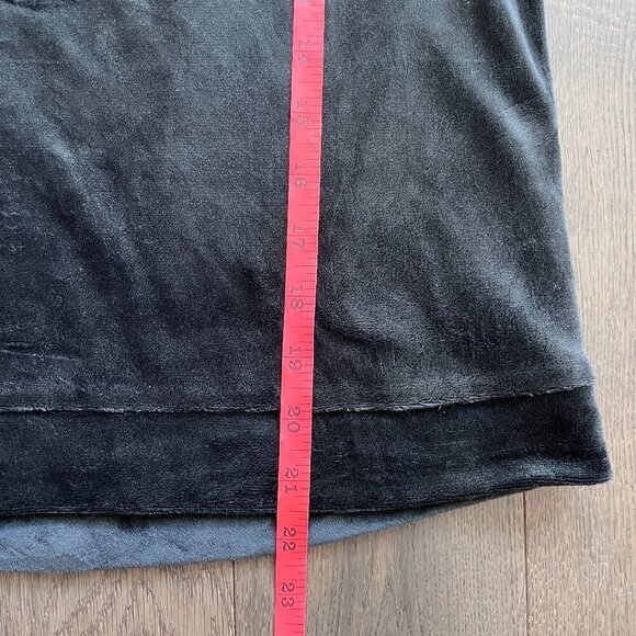 Juicy Couture Velour Rhinestone Logo Sweatshirt Black Size L Pullover Sleepwear - Picture 6 of 6